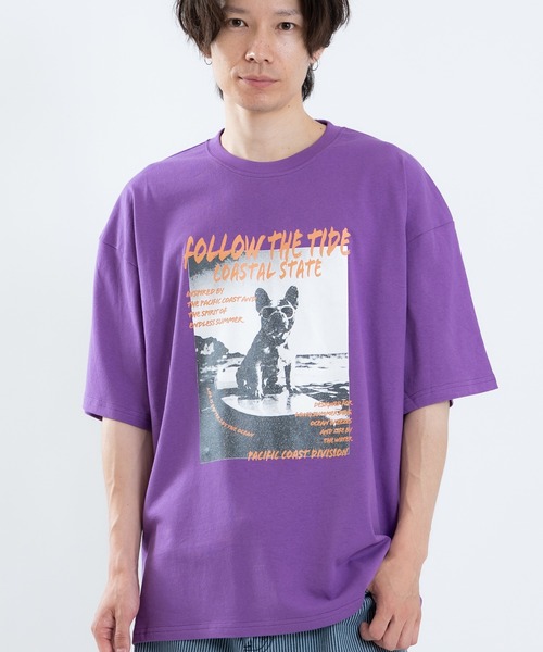 SIDEWAY STANCE(サイドウェイスタンス)の「【SIDEWAY STANCE】アニマルフォト 半袖Tシャツ(Tシャツ/カットソー・メンズ・ライトグレー系/ブルー系1/ホワイト系/ブラック系1/ブラック系/ホワイト系1/パープル/ホワイト/ブラック・LARGE/MEDIUM/X-LARGE/SMALL)」の9枚目の写真