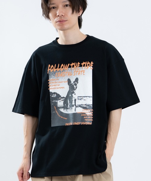 SIDEWAY STANCE(サイドウェイスタンス)の「【SIDEWAY STANCE】アニマルフォト 半袖Tシャツ(Tシャツ/カットソー・メンズ・ライトグレー系/ブルー系1/ホワイト系/ブラック系1/ブラック系/ホワイト系1/パープル/ホワイト/ブラック・LARGE/MEDIUM/X-LARGE/SMALL)」の4枚目の写真