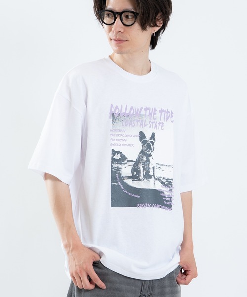 SIDEWAY STANCE(サイドウェイスタンス)の「【SIDEWAY STANCE】アニマルフォト 半袖Tシャツ(Tシャツ/カットソー・メンズ・ライトグレー系/ブルー系1/ホワイト系/ブラック系1/ブラック系/ホワイト系1/パープル/ホワイト/ブラック・LARGE/MEDIUM/X-LARGE/SMALL)」の10枚目の写真