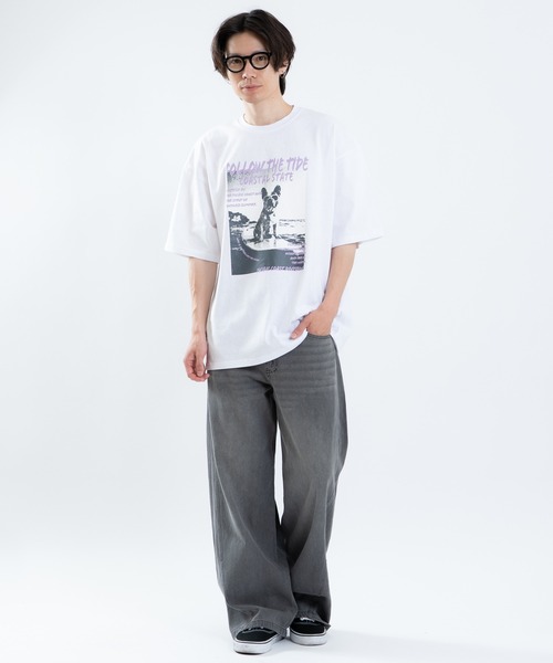 SIDEWAY STANCE(サイドウェイスタンス)の「【SIDEWAY STANCE】アニマルフォト 半袖Tシャツ(Tシャツ/カットソー・メンズ・ライトグレー系/ブルー系1/ホワイト系/ブラック系1/ブラック系/ホワイト系1/パープル/ホワイト/ブラック・LARGE/MEDIUM/X-LARGE/SMALL)」の13枚目の写真