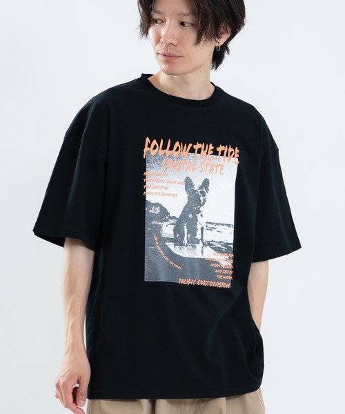 SIDEWAY STANCE(サイドウェイスタンス)の「【SIDEWAY STANCE】アニマルフォト 半袖Tシャツ(Tシャツ/カットソー・メンズ・ライトグレー系/ブルー系1/ホワイト系/ブラック系1/ブラック系/ホワイト系1/パープル/ホワイト/ブラック・LARGE/MEDIUM/X-LARGE/SMALL)」の14枚目の写真