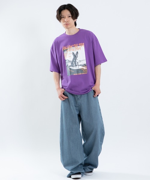 SIDEWAY STANCE(サイドウェイスタンス)の「【SIDEWAY STANCE】アニマルフォト 半袖Tシャツ(Tシャツ/カットソー・メンズ・ライトグレー系/ブルー系1/ホワイト系/ブラック系1/ブラック系/ホワイト系1/パープル/ホワイト/ブラック・LARGE/MEDIUM/X-LARGE/SMALL)」の21枚目の写真