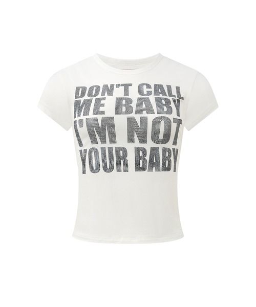 SupBaby by SUPPLIER(サプベイビーバイサプライヤー)の「Tシャツ|Not Your Baby Tee|SupBaby by SUPPLIER(Tシャツ/カットソー・レディース・ホワイト/ブラック/レッド・SMALL/MEDIUM)」の13枚目の写真
