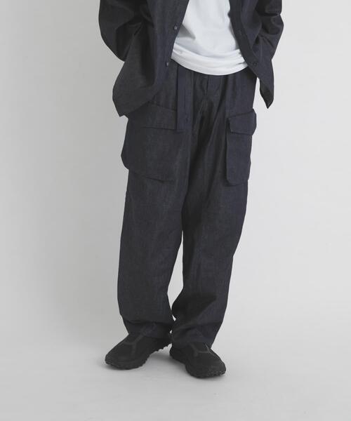 WHITE MOUNTAINEERING(ホワイトマウンテニアリング)の「『別注』White Mountaineering×EKAL BIKER PANTS(デニムパンツ・メンズ・ブルー・3/2)」の8枚目の写真