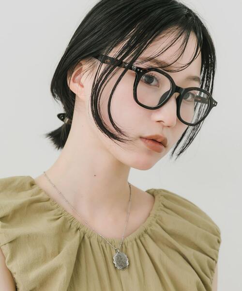 SMELLY(スメリー)の「オクタゴンフレームダテメガネ(メガネ・レディース・ブラック/オリーブ/ブラウン系その他・-)」の12枚目の写真