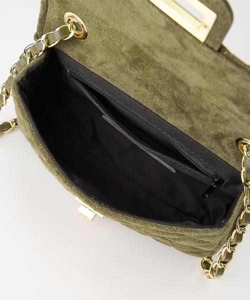 BABYLONE(バビロン)の「【柳橋唯さんYouTube紹介アイテム】【AULENTTI】スウェードBAG(ハンドバッグ・レディース・カーキ・フリー)」の6枚目の写真