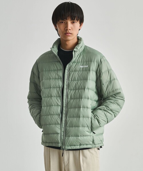 MARMOT(マーモット)の「【別注】<Marmot>750 Fill Power ライトダウン ジャケット -耐久はっ水・防風-(ダウンジャケット/コート・メンズ・オリーブ/ブラック/ダークグレー・M/L/XL)」の1枚目の写真