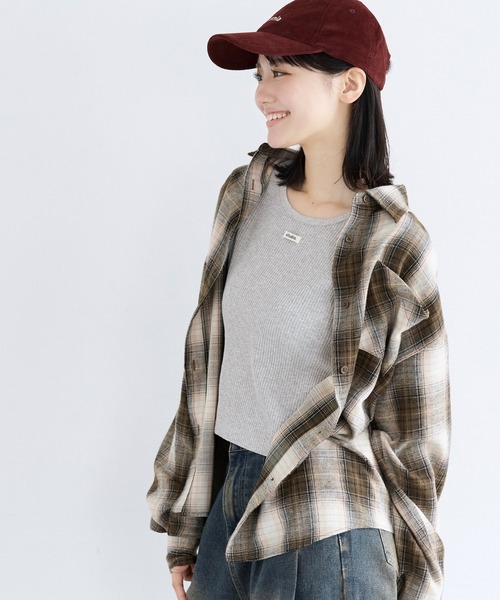 coca(coca)(コカ)の「ユース リブトップス(Tシャツ/カットソー・レディース・グレー/アイボリー・L/S)」の14枚目の写真