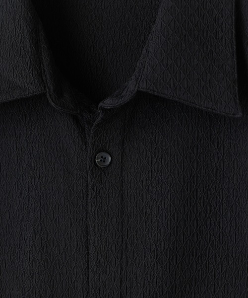 MEN'S BIGI(メンズビギ)の「シアージャカード レギュラーカラーシャツ(シャツ/ブラウス・メンズ・ブラック/ホワイト・3/2)」の12枚目の写真