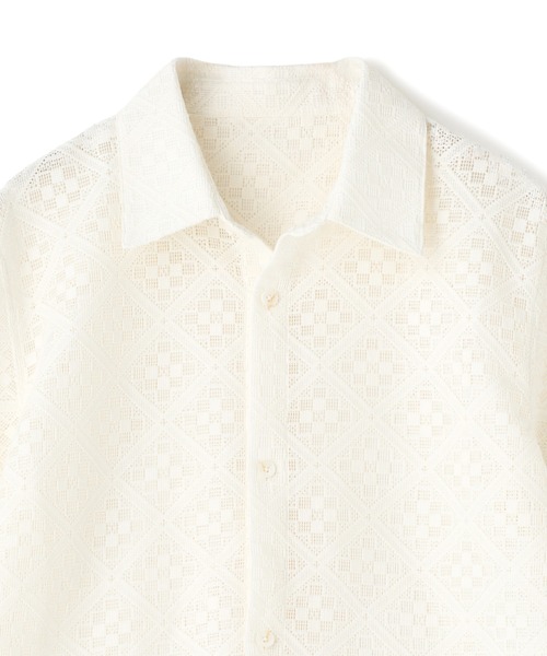 MEN'S BIGI(メンズビギ)の「シアージャカード レギュラーカラーシャツ(シャツ/ブラウス・メンズ・ブラック/ホワイト・3/2)」の10枚目の写真