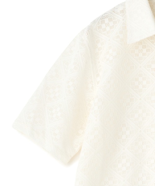 MEN'S BIGI(メンズビギ)の「シアージャカード レギュラーカラーシャツ(シャツ/ブラウス・メンズ・ブラック/ホワイト・3/2)」の13枚目の写真