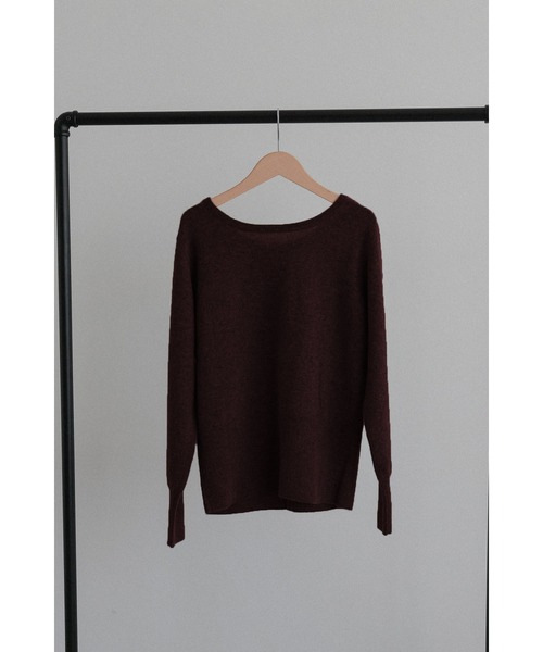 tento（テント）の「【PREMIUM YARN】2Way Front-to-Back Cashmere Knit Sweater（ニット/セーター・レディース・ブラウン/グレー/レッド・FREE）」の11枚目の写真