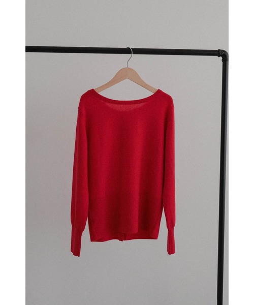 tento（テント）の「【PREMIUM YARN】2Way Front-to-Back Cashmere Knit Sweater（ニット/セーター・レディース・ブラウン/グレー/レッド・FREE）」の9枚目の写真