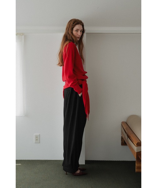 tento（テント）の「【PREMIUM YARN】2Way Front-to-Back Cashmere Knit Sweater（ニット/セーター・レディース・ブラウン/グレー/レッド・FREE）」の6枚目の写真