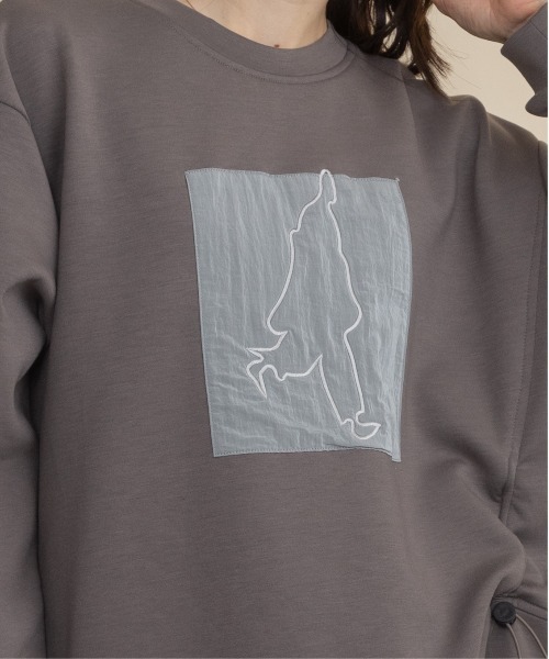 lodie(ロディ)の「ヒューマンモチーフ ドロストプルオーバー(Tシャツ/カットソー・レディース・チャコールグレー/モカ/ブラック・FREE)」の7枚目の写真