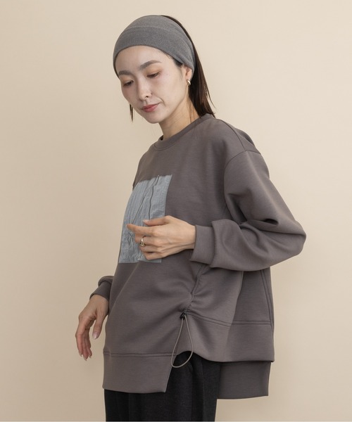 lodie(ロディ)の「ヒューマンモチーフ ドロストプルオーバー(Tシャツ/カットソー・レディース・チャコールグレー/モカ/ブラック・FREE)」の5枚目の写真