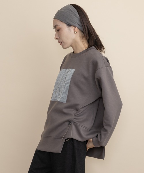 lodie(ロディ)の「ヒューマンモチーフ ドロストプルオーバー(Tシャツ/カットソー・レディース・チャコールグレー/モカ/ブラック・FREE)」の8枚目の写真