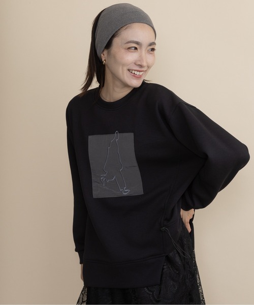 lodie(ロディ)の「ヒューマンモチーフ ドロストプルオーバー(Tシャツ/カットソー・レディース・チャコールグレー/モカ/ブラック・FREE)」の15枚目の写真