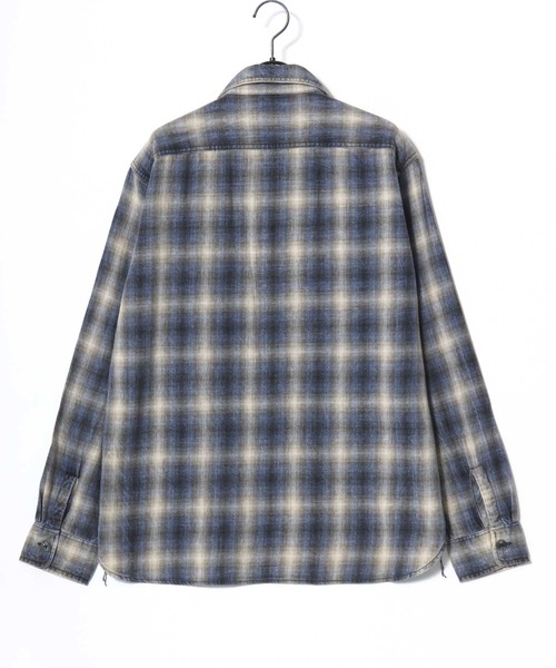 HOUSTON(ヒューストン)の「HOUSTON/ヒューストン Vintage Ombre Check Flannel Shirt/ヴィンテージ加工 オンブレチェック フランネルシャツ/レディース メンズ(シャツ/ブラウス・メンズ・ブラウン/レッド/バーガンディー/ブルー系その他/グリーン/ネイビー・M/XL/L)」の18枚目の写真