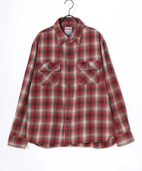HOUSTON(ヒューストン)の「HOUSTON/ヒューストン Vintage Ombre Check Flannel Shirt/ヴィンテージ加工 オンブレチェック フランネルシャツ/レディース メンズ(シャツ/ブラウス・メンズ・ブラウン/レッド/バーガンディー/ブルー系その他/グリーン/ネイビー・M/XL/L)」の21枚目の写真