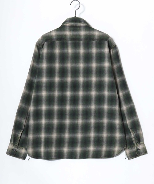 HOUSTON(ヒューストン)の「HOUSTON/ヒューストン Vintage Ombre Check Flannel Shirt/ヴィンテージ加工 オンブレチェック フランネルシャツ/レディース メンズ(シャツ/ブラウス・メンズ・ブラウン/レッド/バーガンディー/ブルー系その他/グリーン/ネイビー・M/XL/L)」の16枚目の写真