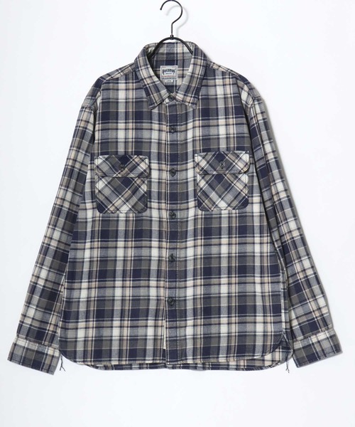 HOUSTON(ヒューストン)の「HOUSTON/ヒューストン Vintage Ombre Check Flannel Shirt/ヴィンテージ加工 オンブレチェック フランネルシャツ/レディース メンズ(シャツ/ブラウス・メンズ・ブラウン/レッド/バーガンディー/ブルー系その他/グリーン/ネイビー・M/XL/L)」の19枚目の写真