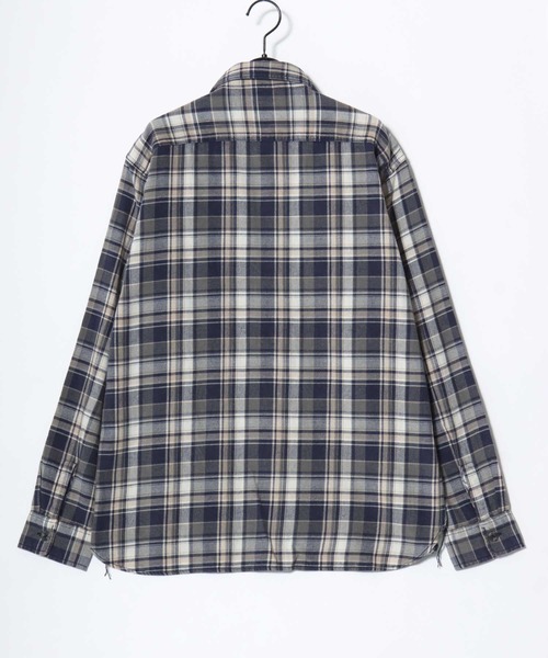HOUSTON(ヒューストン)の「HOUSTON/ヒューストン Vintage Ombre Check Flannel Shirt/ヴィンテージ加工 オンブレチェック フランネルシャツ/レディース メンズ(シャツ/ブラウス・メンズ・ブラウン/レッド/バーガンディー/ブルー系その他/グリーン/ネイビー・M/XL/L)」の20枚目の写真