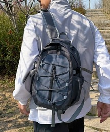 【26年秋冬新作アイテム】コードデザインナイロン切り替えバックパック