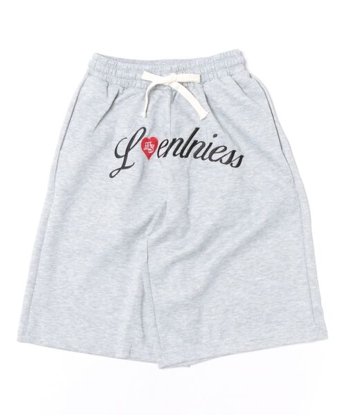 Ritzy(リッツィー)の「ハートロゴ ワイドスウェットハーフパンツ(スウェットパンツ・レディース・グレー/カモフラージュ・XXL/M/L/XL)」の9枚目の写真
