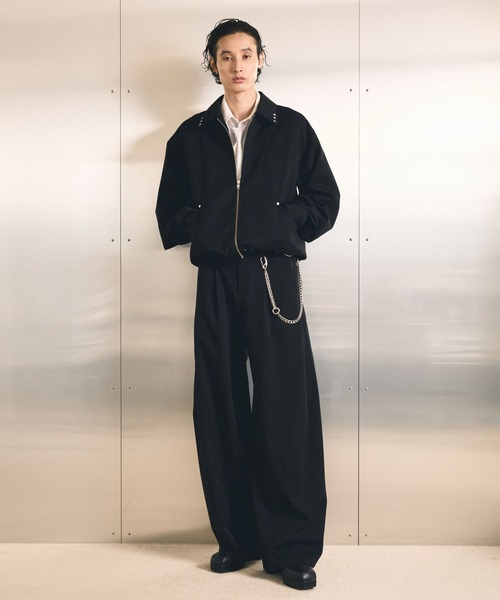 HARE(ハレ)の「【SET UP対応】3ディメンションワイドパンツ/AW(HARE)(スラックス・メンズ・ブラック/グレー/ネイビー/レッド・MEDIUM/LARGE/SMALL)」の12枚目の写真