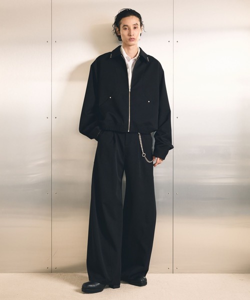 HARE(ハレ)の「【SET UP対応】3ディメンションワイドパンツ/AW(HARE)(スラックス・メンズ・ブラック/グレー/ネイビー/レッド・MEDIUM/LARGE/SMALL)」の13枚目の写真