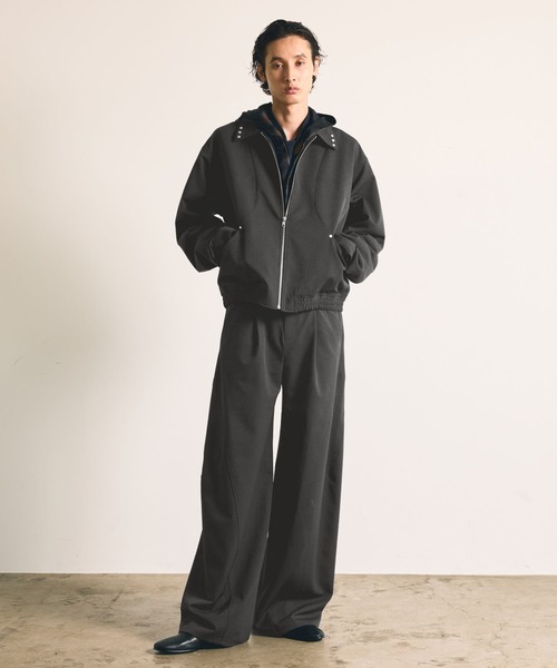 HARE(ハレ)の「【SET UP対応】3ディメンションワイドパンツ/AW(HARE)(スラックス・メンズ・ブラック/グレー/ネイビー/レッド・MEDIUM/LARGE/SMALL)」の17枚目の写真