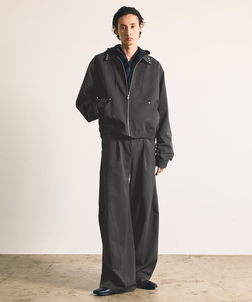 HARE(ハレ)の「【SET UP対応】3ディメンションワイドパンツ/AW(HARE)(スラックス・メンズ・ブラック/グレー/ネイビー/レッド・MEDIUM/LARGE/SMALL)」の18枚目の写真