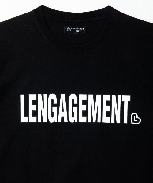 LENGAGEMENT（ランガージュマン）の「リラックスフィットストーリーロゴ半袖Tシャツ[ブラック]（Tシャツ/カットソー・レディース・その他・100）」の4枚目の写真
