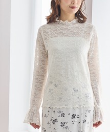 Honeys | レースハイネックトップス(Tシャツ/カットソー)