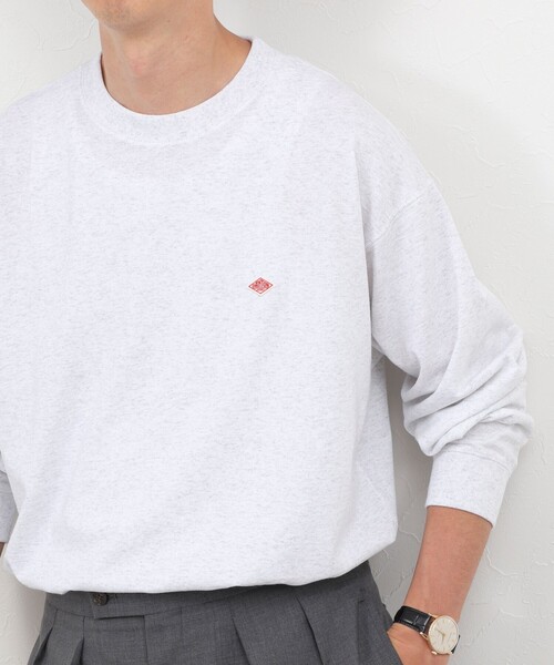 DANTON(ダントン)の「【DANTON/ダントン】スウェットTシャツ SWEAT T-SHIRTS(DT-C0204)(Tシャツ/カットソー・メンズ・ホワイト/ライトグレー/ブラック/パープル・S/M/L/XL)」の4枚目の写真