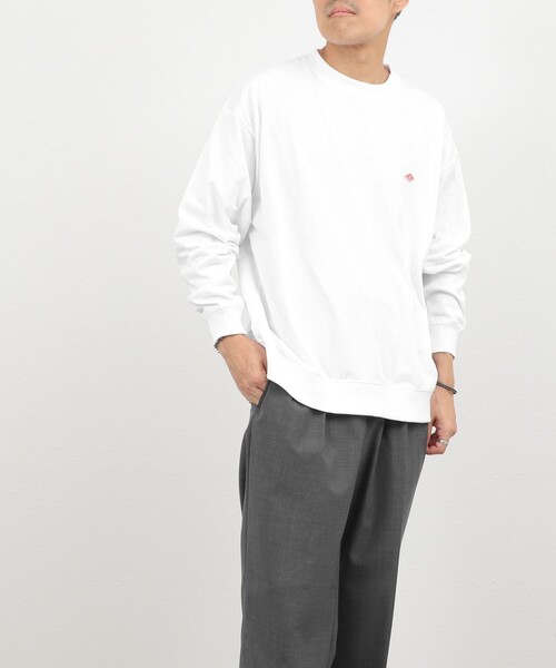 DANTON(ダントン)の「【DANTON/ダントン】スウェットTシャツ SWEAT T-SHIRTS(DT-C0204)(Tシャツ/カットソー・メンズ・ホワイト/ライトグレー/ブラック/パープル・S/M/L/XL)」の8枚目の写真