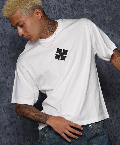 GUIDER（ガイダー）の「【GUIDER】センタークロス Tee / Center Cross Tee（Tシャツ/カットソー・メンズ・ホワイト/チャコールグレー/ブラック・S/M/L）」の2枚目の写真