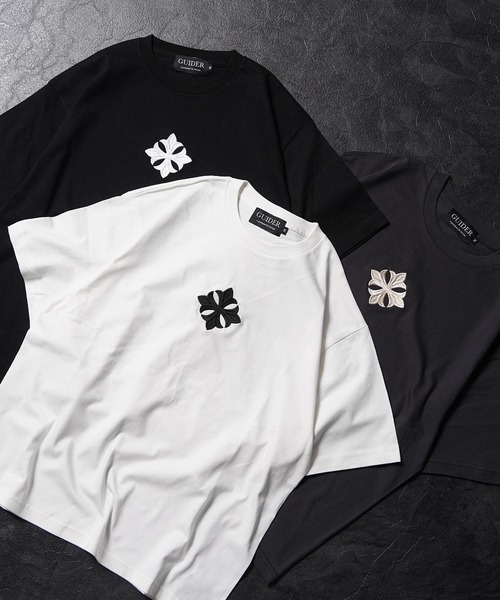 GUIDER（ガイダー）の「【GUIDER】センタークロス Tee / Center Cross Tee（Tシャツ/カットソー・メンズ・ホワイト/チャコールグレー/ブラック・S/M/L）」の7枚目の写真