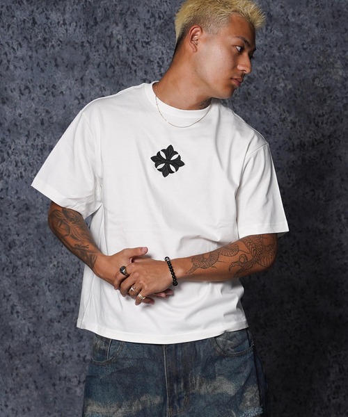 GUIDER（ガイダー）の「【GUIDER】センタークロス Tee / Center Cross Tee（Tシャツ/カットソー・メンズ・ホワイト/チャコールグレー/ブラック・S/M/L）」の4枚目の写真