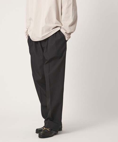 CITEN(シテン)の「<CITEN>2プリーツイージーシェフパンツ(スラックス・メンズ・ブラック/ネイビー・M/L/S)」の3枚目の写真