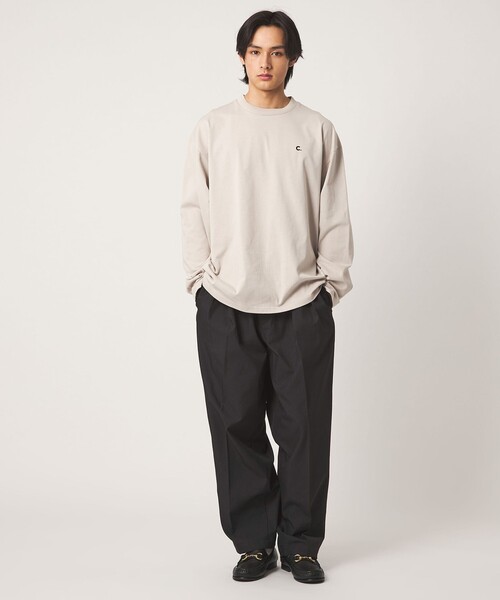 CITEN(シテン)の「<CITEN>2プリーツイージーシェフパンツ(スラックス・メンズ・ブラック/ネイビー・M/L/S)」の4枚目の写真