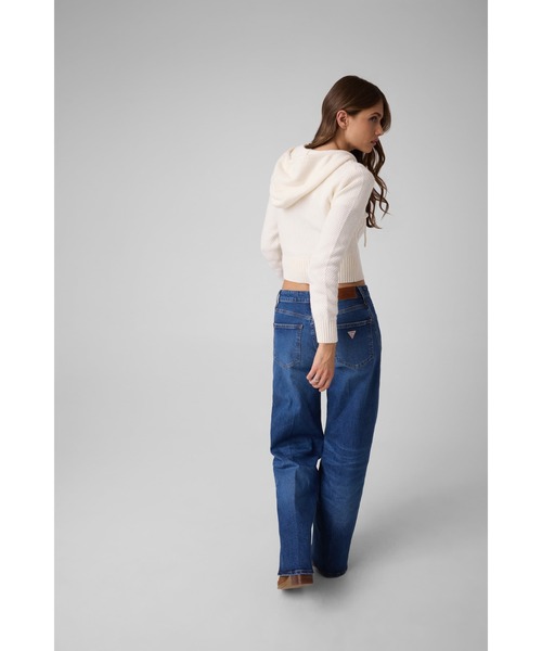 GUESS JEANS(ゲスジーンズ)の「GUESS JEANS Cable Zip Hoodie Sweater パーカー セーター(パーカー・レディース・オフホワイト/グレー・X-SMALL/LARGE/MEDIUM/SMALL)」の5枚目の写真