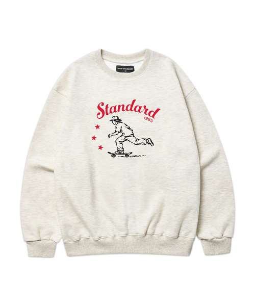 1989STANDARD(1989スタンダード)の「1989サブカルチャー スウェット (STMSTD-0264)(スウェット・メンズ・ライトグレー/オートミール/ダークグレー/バーガンディー/ブラック/ネイビー・MEDIUM/LARGE/X-LARGE)」の4枚目の写真
