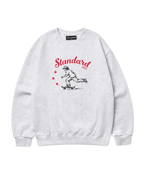 1989STANDARD(1989スタンダード)の「1989サブカルチャー スウェット (STMSTD-0264)(スウェット・メンズ・ライトグレー/オートミール/ダークグレー/バーガンディー/ブラック/ネイビー・MEDIUM/LARGE/X-LARGE)」の2枚目の写真