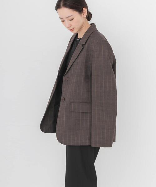 GANNI(ガニー)の「GANNI WOOL STRIPE BLAZER(その他アウター・レディース・ブラウン系その他・36)」の5枚目の写真
