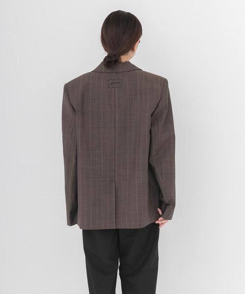 GANNI(ガニー)の「GANNI WOOL STRIPE BLAZER(その他アウター・レディース・ブラウン系その他・36)」の6枚目の写真