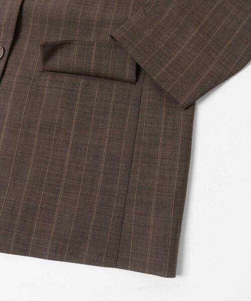 GANNI(ガニー)の「GANNI WOOL STRIPE BLAZER(その他アウター・レディース・ブラウン系その他・36)」の10枚目の写真