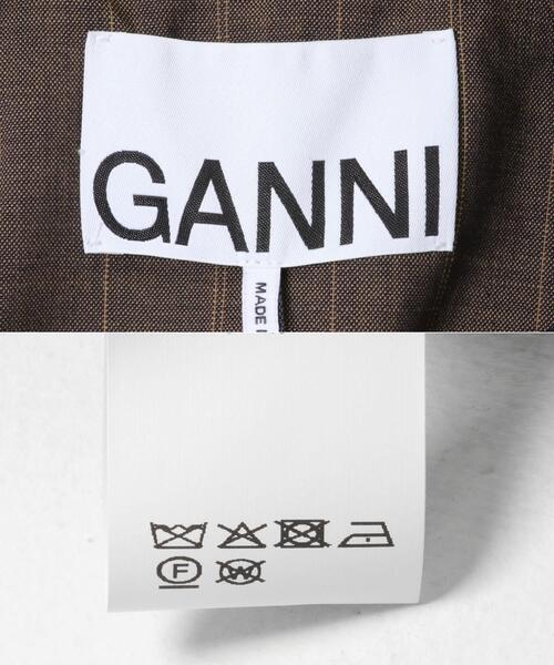 GANNI(ガニー)の「GANNI WOOL STRIPE BLAZER(その他アウター・レディース・ブラウン系その他・36)」の4枚目の写真