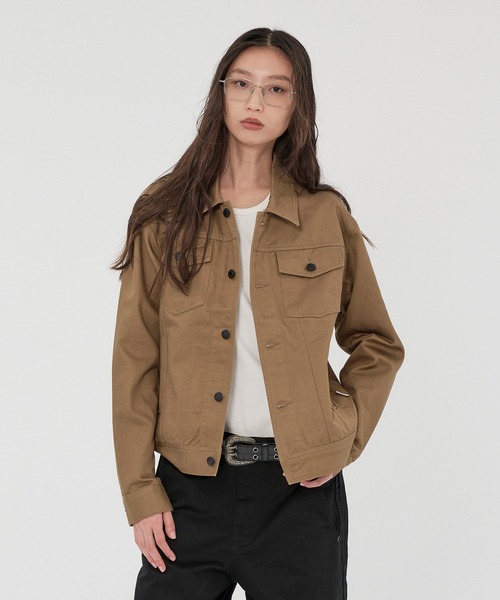 WISH FOR EVER(ウィッシュフォーエバー)の「【SETUP】GROSGRAIN TRUCKER JACKET/グロウグラントラッカージャケット(その他アウター・メンズ・カーキ/オリーブ/ブラック・LARGE/MEDIUM/SMALL)」の12枚目の写真